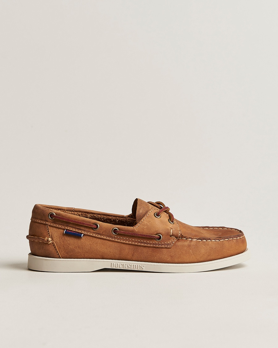 Sebago Docksides Nubuck Boat Shoe Brown – Marrón
