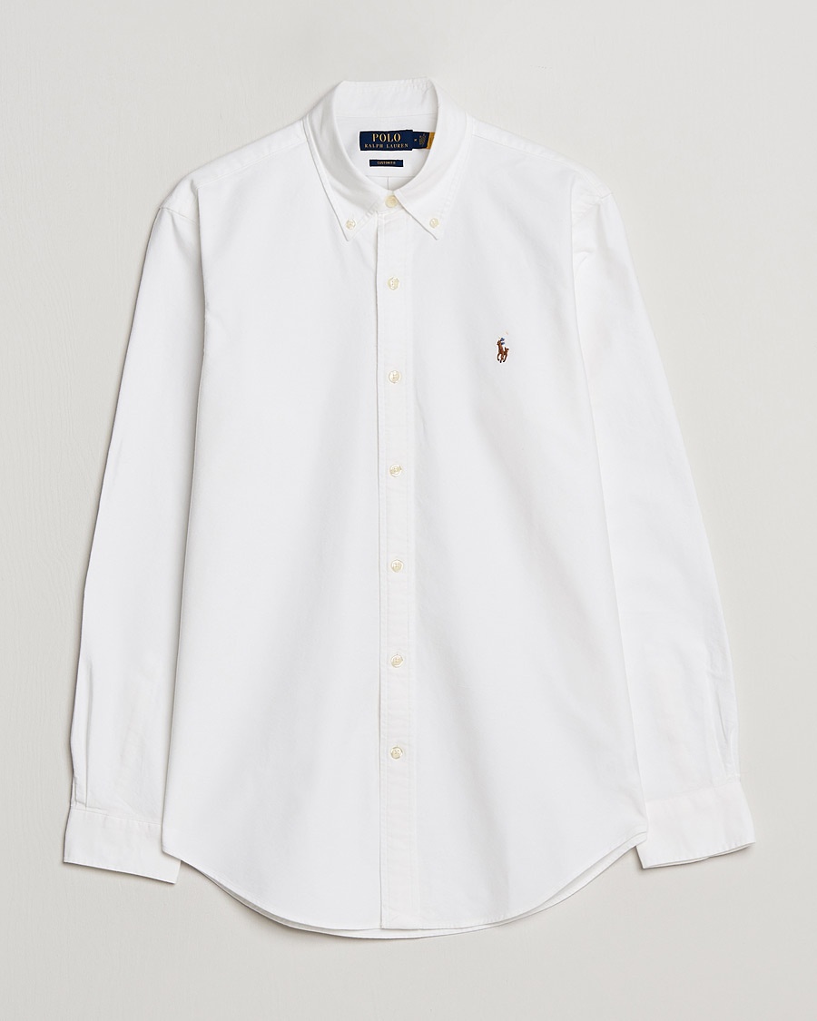 Polo Ralph Lauren Custom Fit Oxford Shirt White – Blanco
