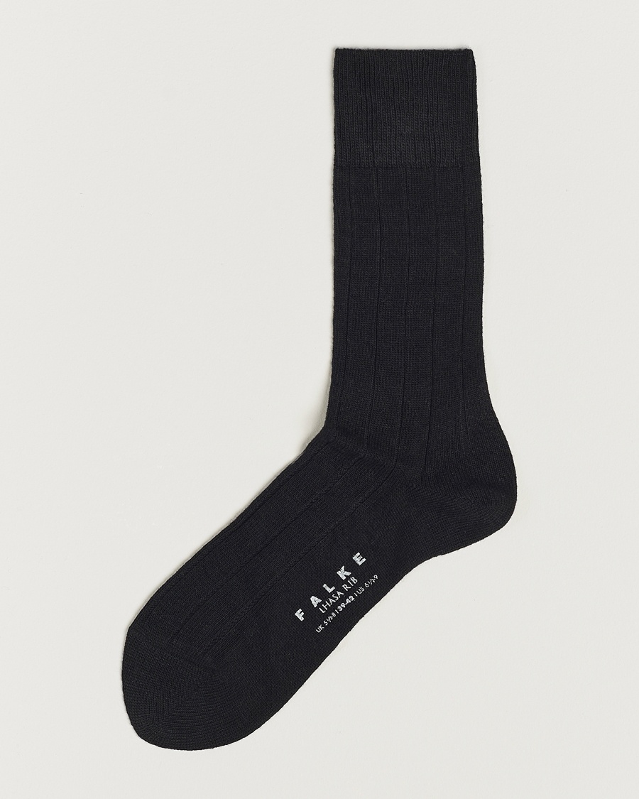 Falke Lhasa Cashmere Socks Black – Negro