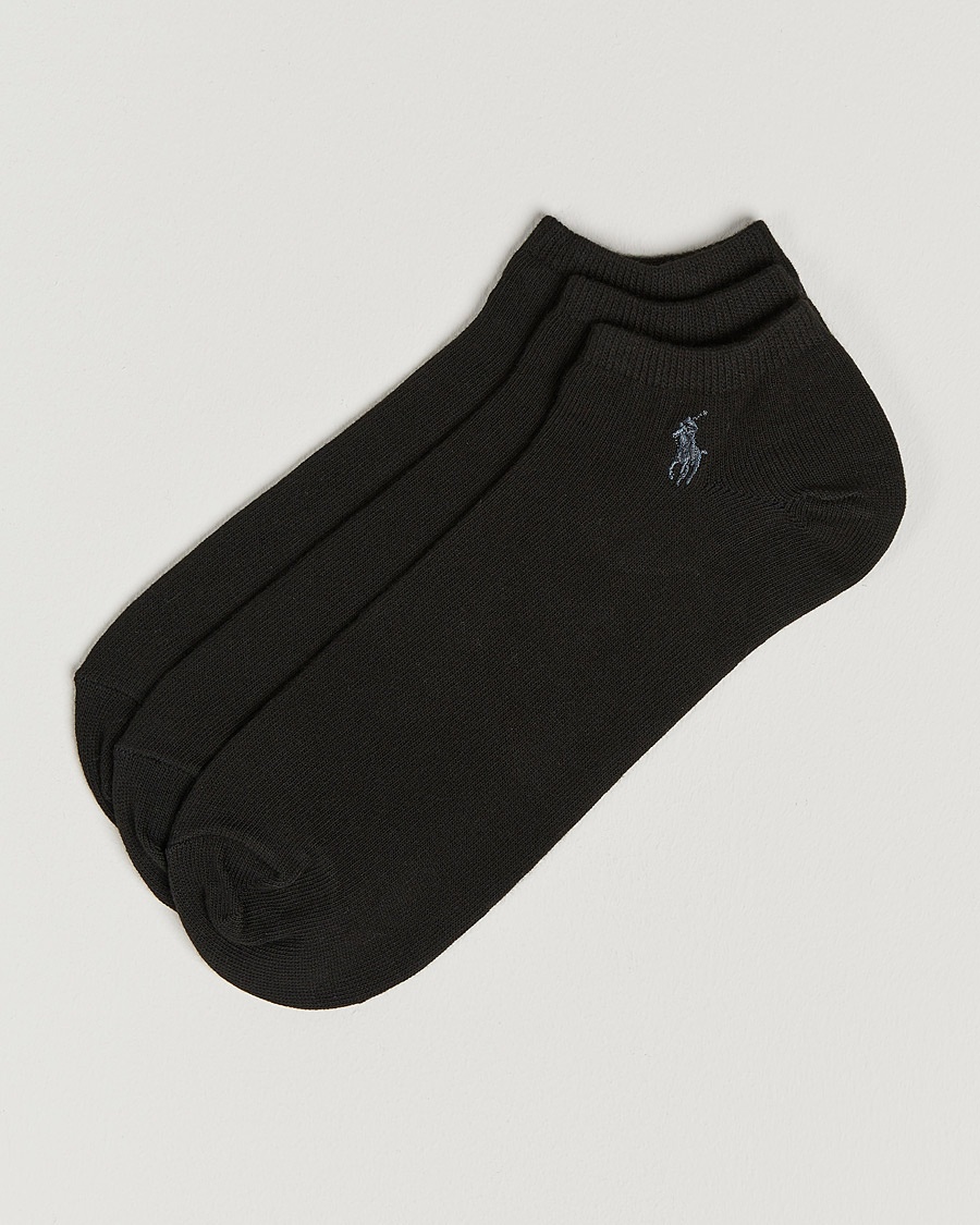 Polo Ralph Lauren 3-Pack Ghost Sock Black – Negro