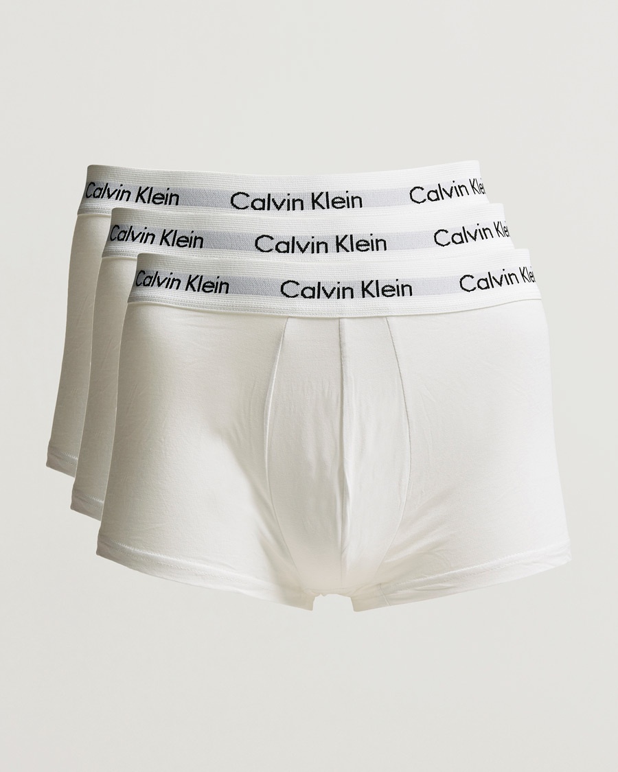 Calvin Klein Cotton Stretch Low Rise Trunk 3-pack White – Blanco