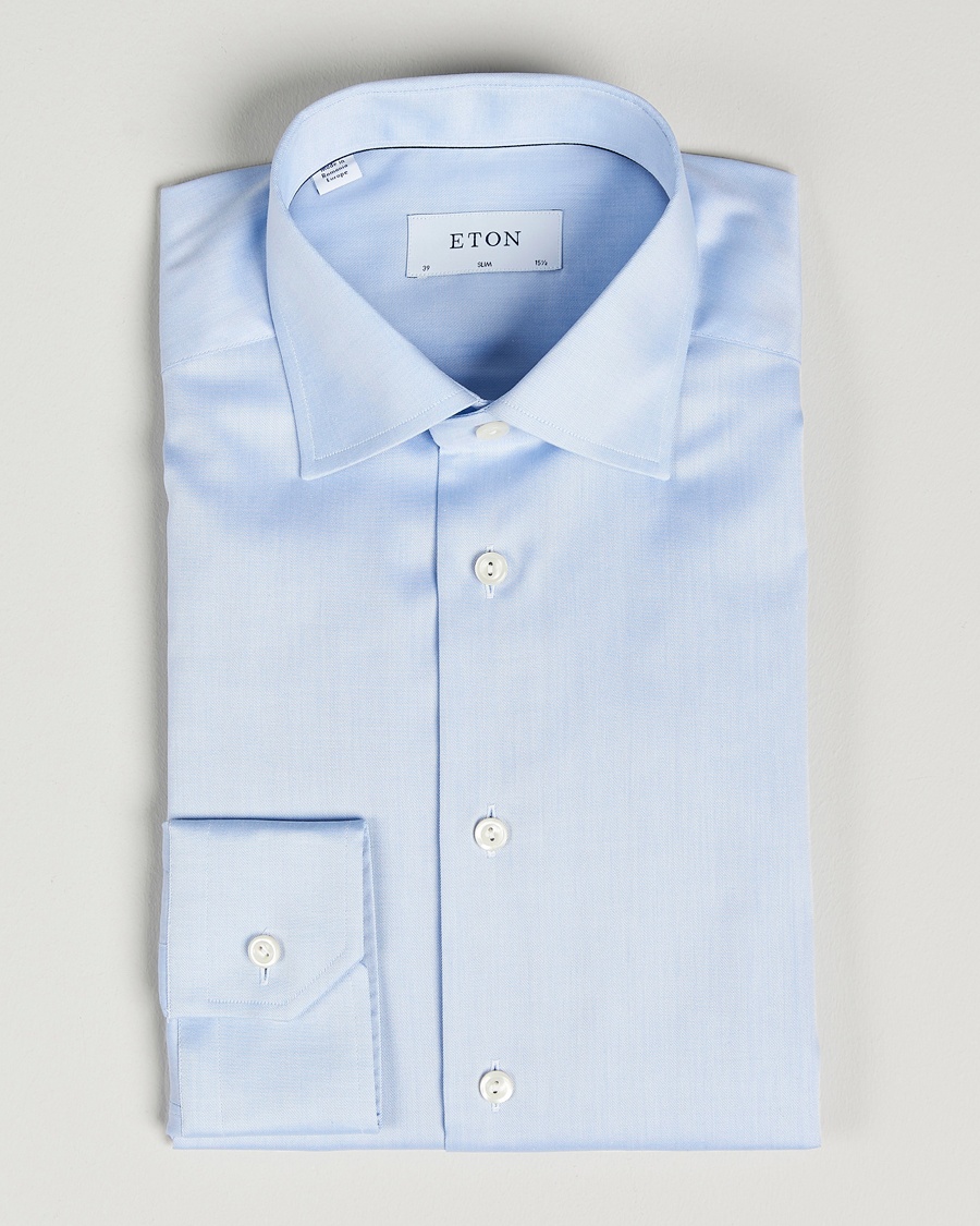 Eton Slim Fit Shirt Blue – Azul