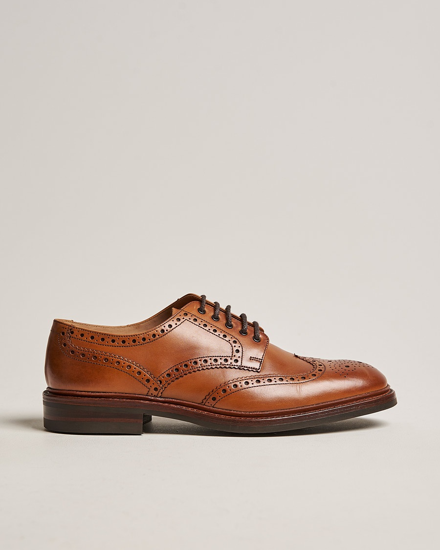 Loake 1880 Chester Brogue Tan Burnished Calf – Marrón