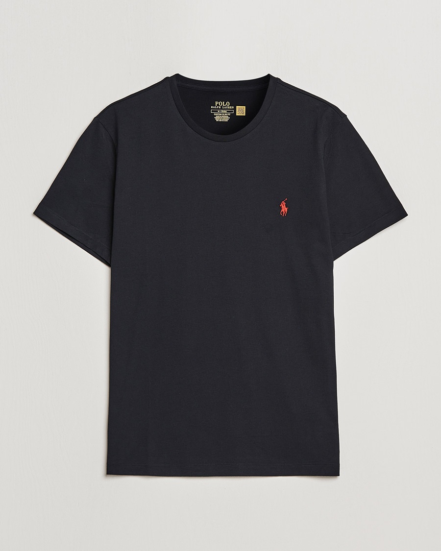 Polo Ralph Lauren Custom Slim Fit Tee RL Black – Negro