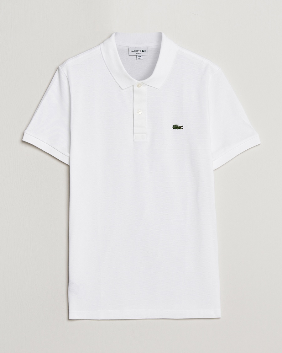Lacoste Slim Fit Polo Piké White – Blanco