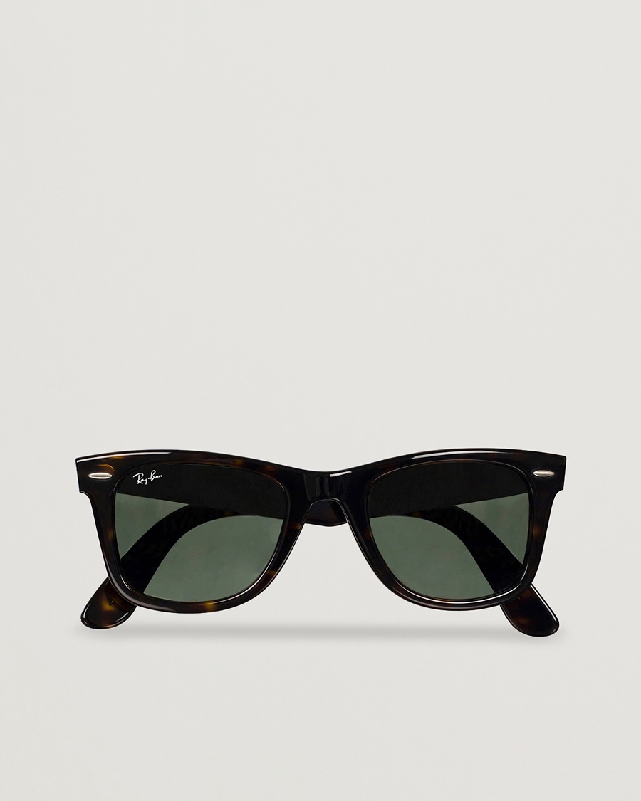 Ray-Ban Original Wayfarer Sunglasses Tortoise/Crystal Green – Marrón