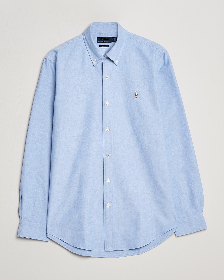 Polo Ralph Lauren Custom Fit Oxford Shirt Blue – Azul