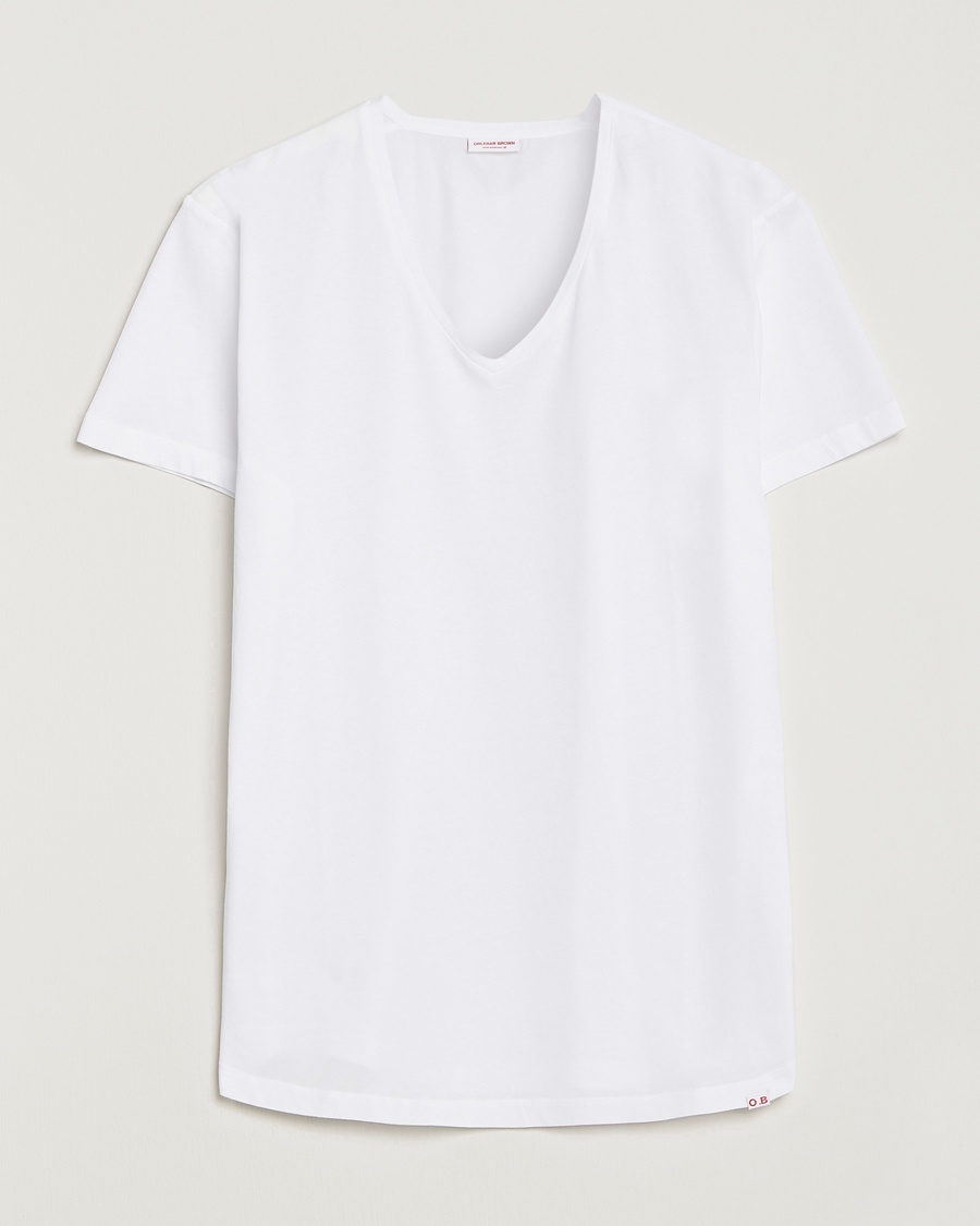 Orlebar Brown OB V-Neck Tee White – Blanco