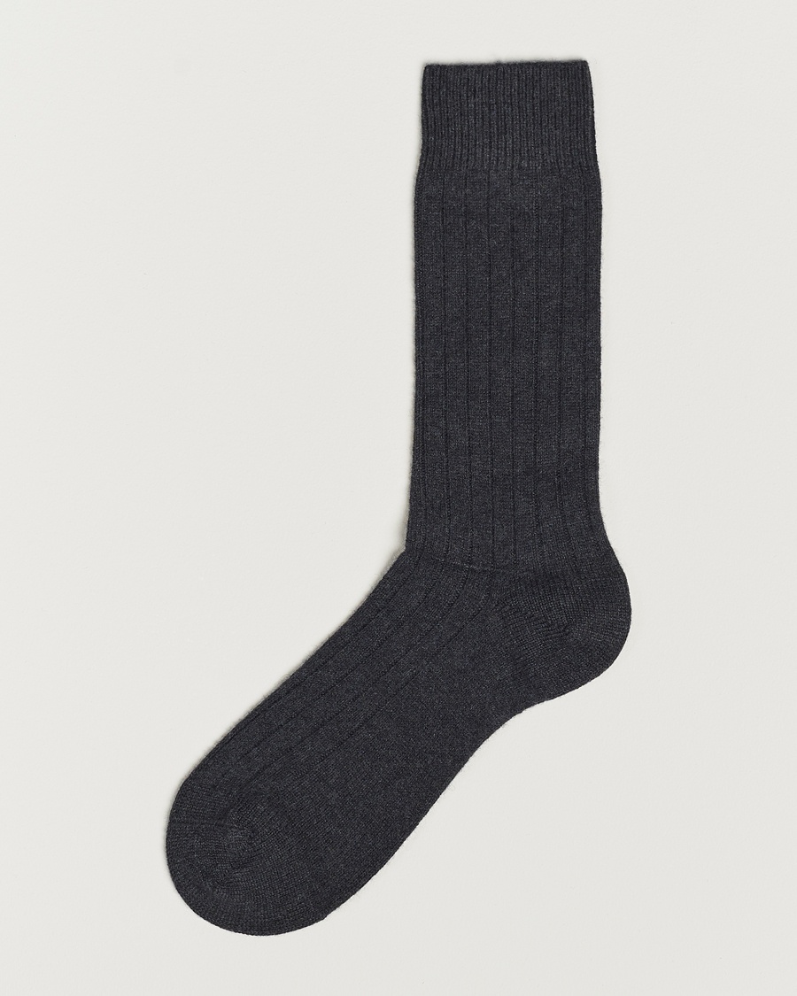 Pantherella Waddington Cashmere Sock Charcoal – Gris