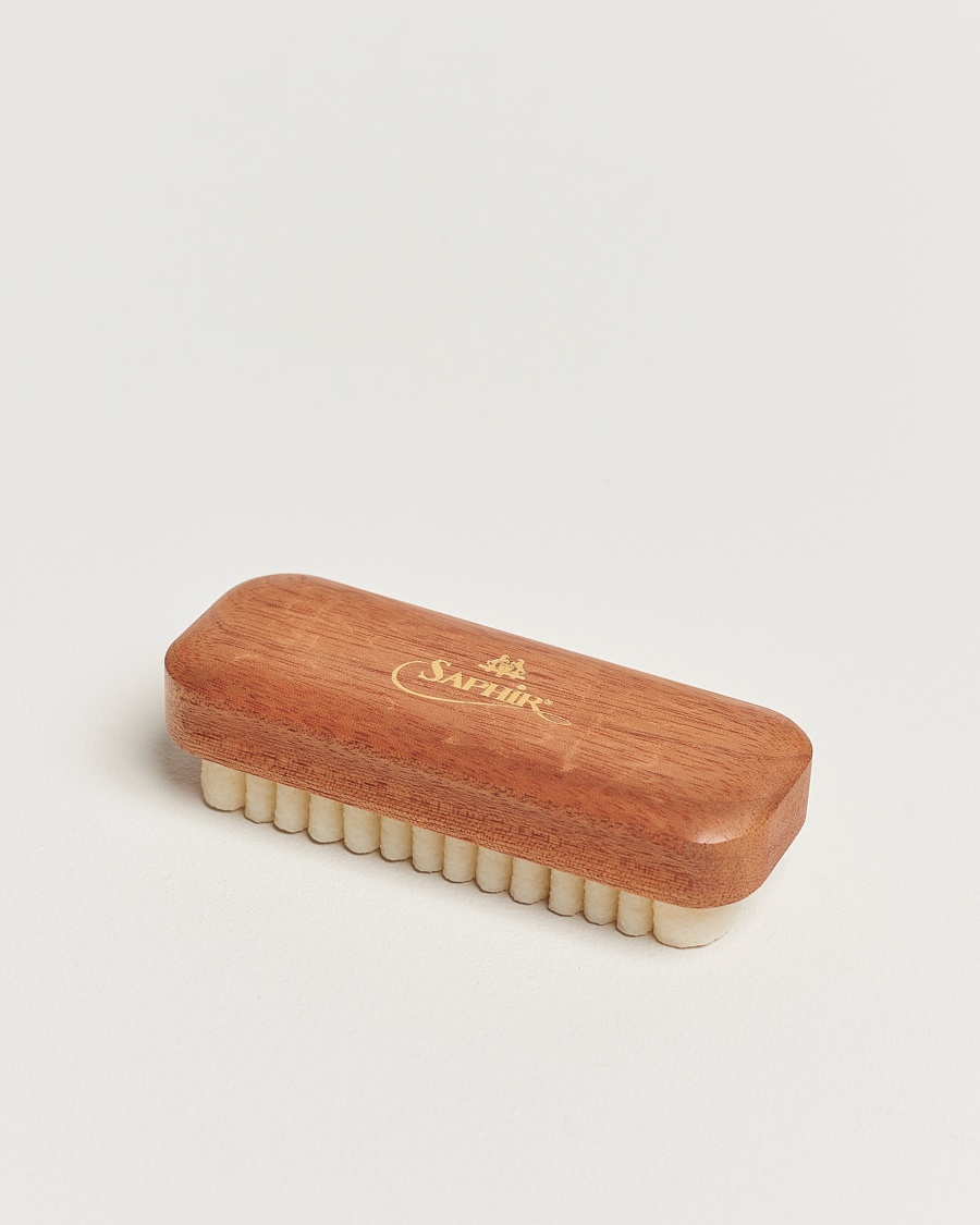 Saphir Medaille d'Or Crepe Suede Shoe Cleaning Brush Exotic Wood – Blanco