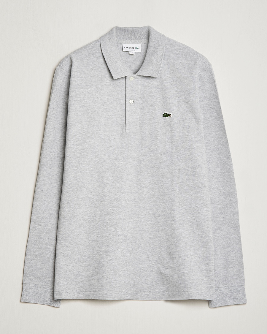 Lacoste Original Long Sleeve Polo Piké Silver Chine – Gris