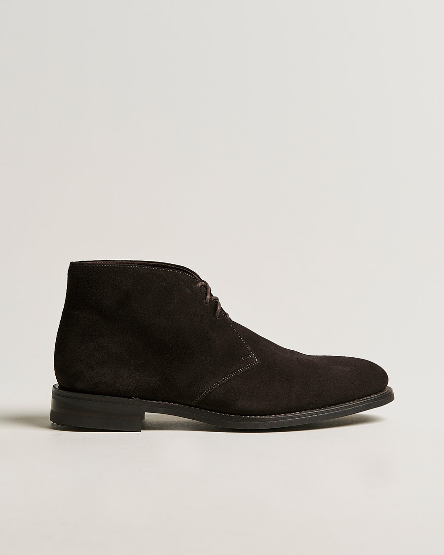 Loake 1880 Pimlico Chukka Boot Dark Brown Suede – Marrón