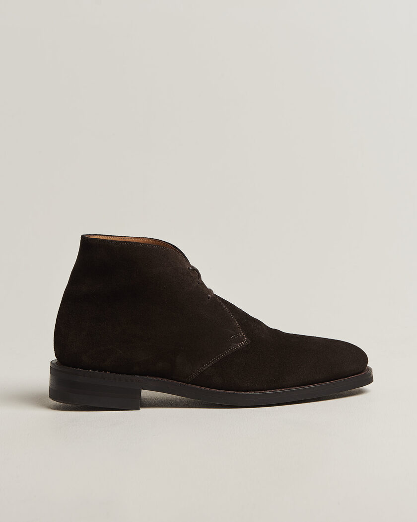 Loake 1880 Pimlico Chukka Boot Dark Brown Suede – Marrón