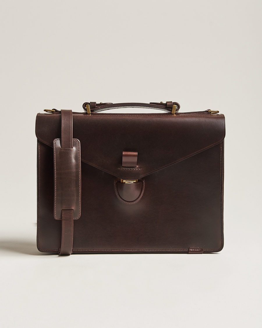 Tärnsjö Garveri TG1873 Briefcase Dark Brown – Marrón