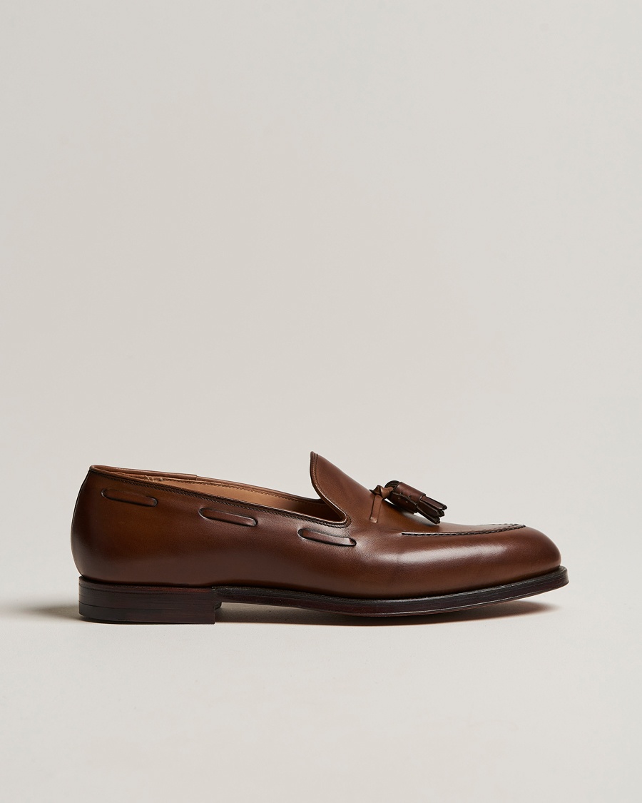 Crockett & Jones Cavendish Tassel Loafer Dark Brown Calf – Marrón