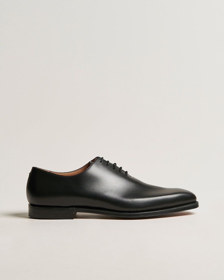 Crockett & Jones Alex Wholecut Oxford Black Calf – Negro
