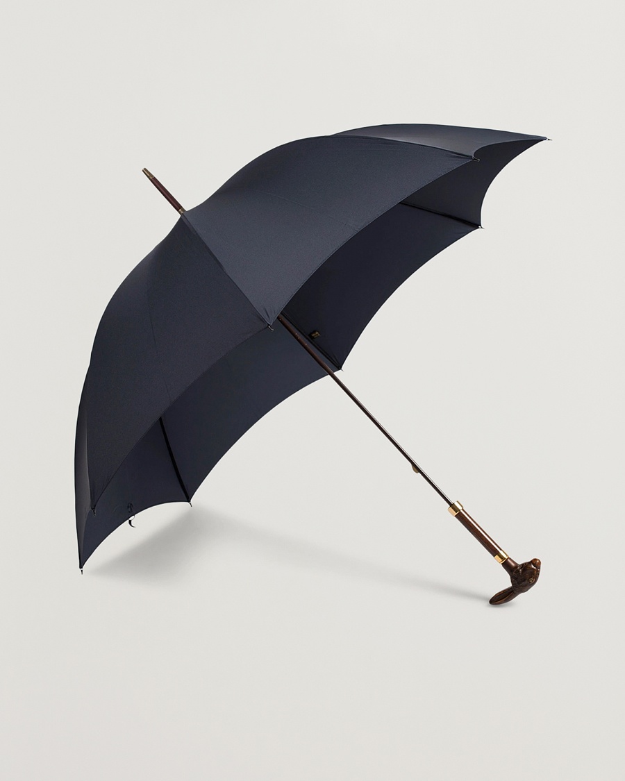 Fox Umbrellas Brown Rabbit Umbrella Navy – Azul
