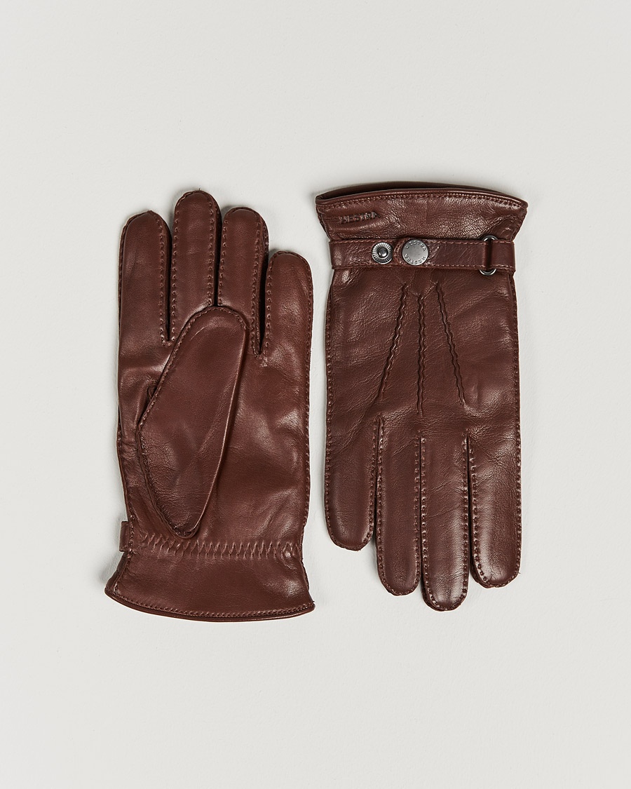 Hestra Jake Wool Lined Buckle Glove Chestnut – Marrón