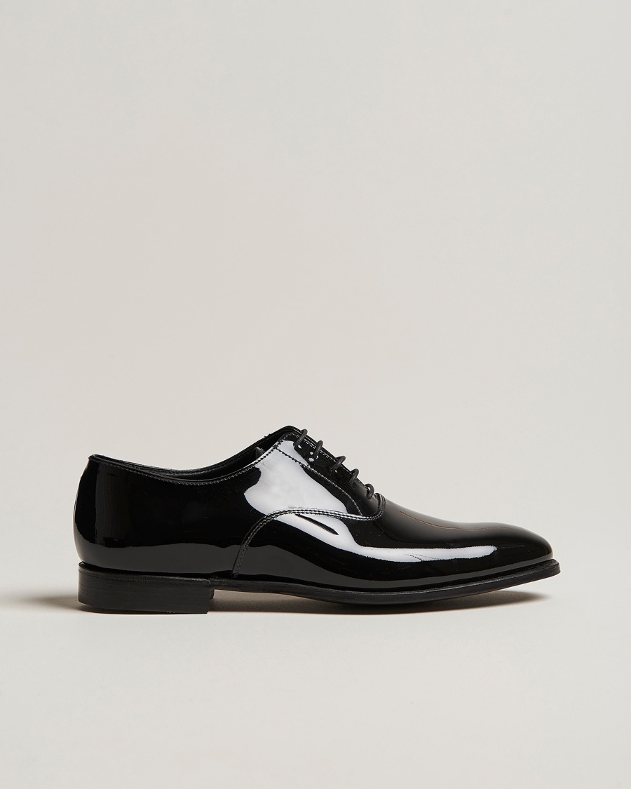 Crockett & Jones Overton Oxfords Black Patent – Negro