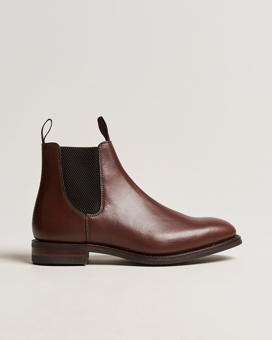 Loake 1880 Chatsworth Chelsea Boot Brown Waxy Leather – Marrón