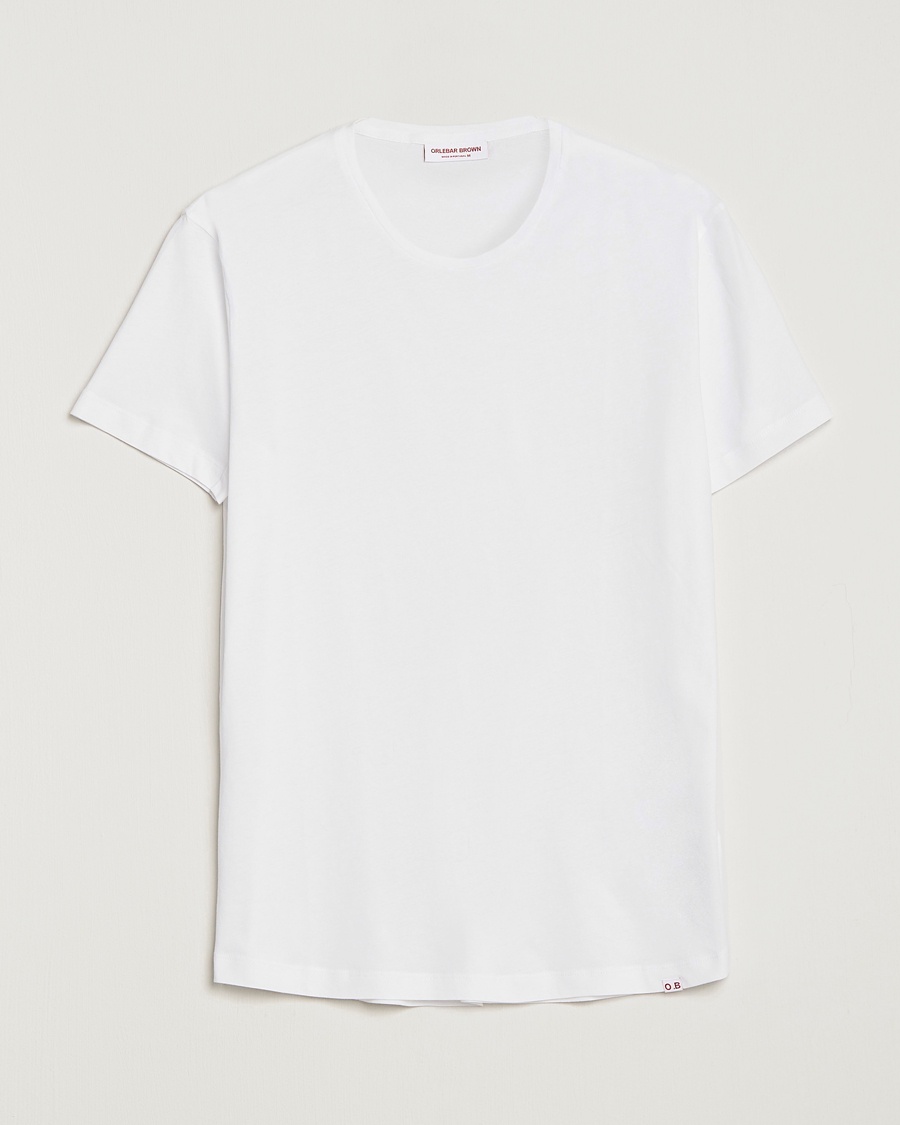 Orlebar Brown OB Crew Neck Tee White – Blanco