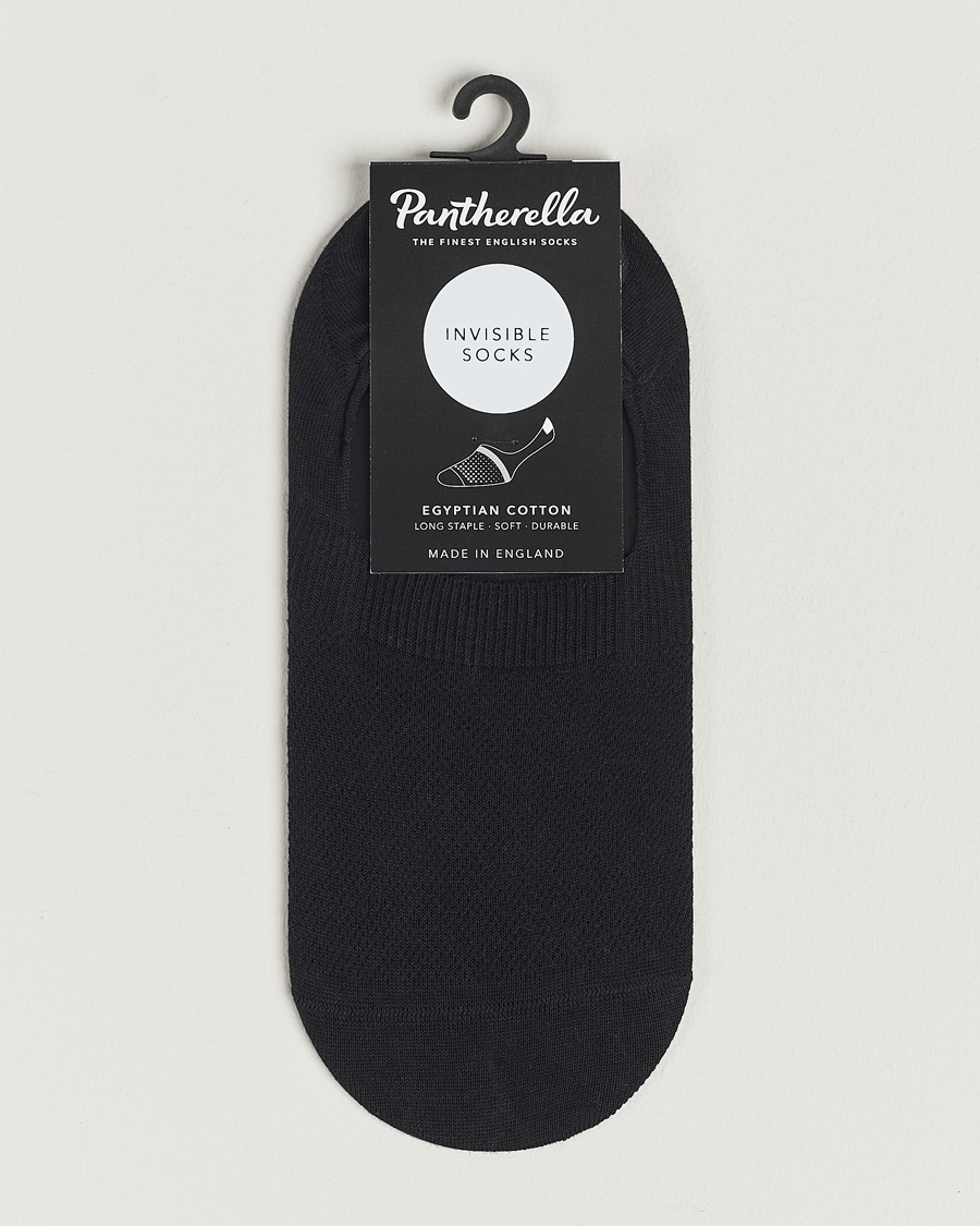 Pantherella Footlet Cotton/Nylon Sock Black – Negro