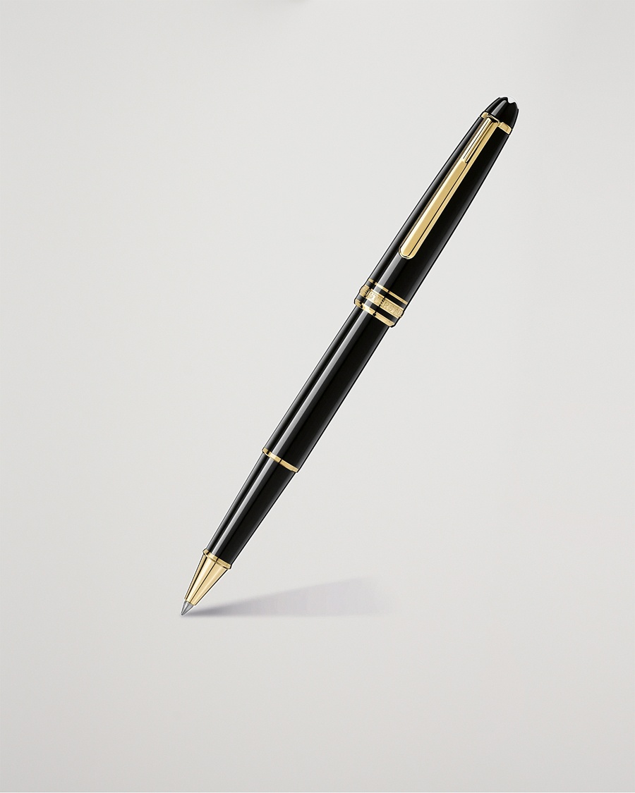 Montblanc 163 Classique Meisterstück Rollerball Pen Black – Negro