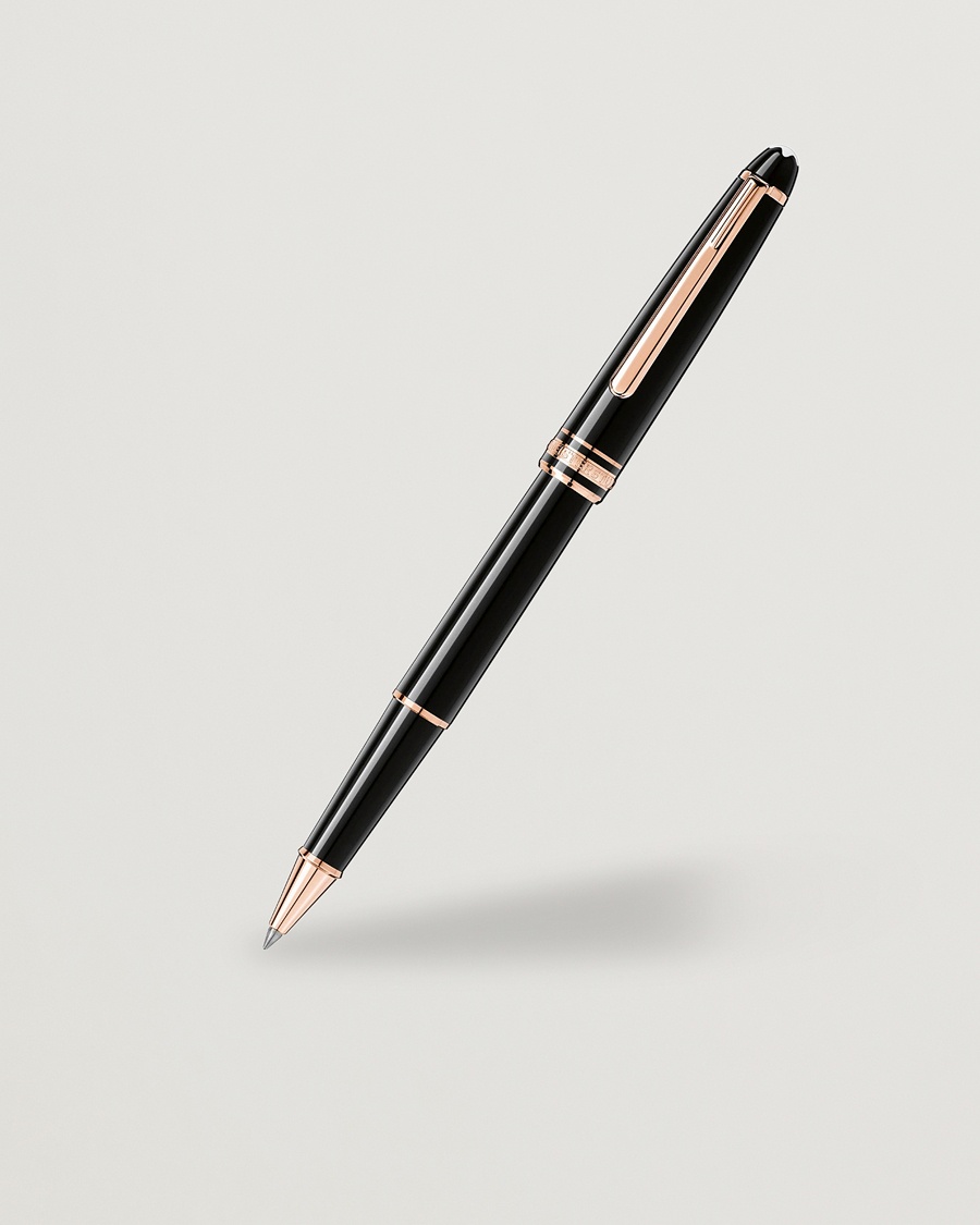 Montblanc 163 Classique Meisterstück Rollerball Pen Red Gold – Negro