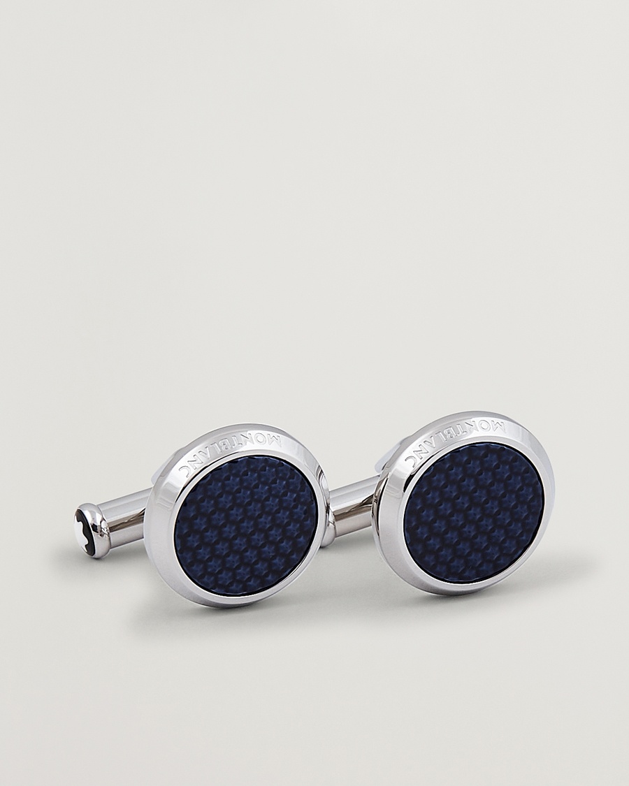 Montblanc Steel Meisterstück Cuff Links Blue – Azul