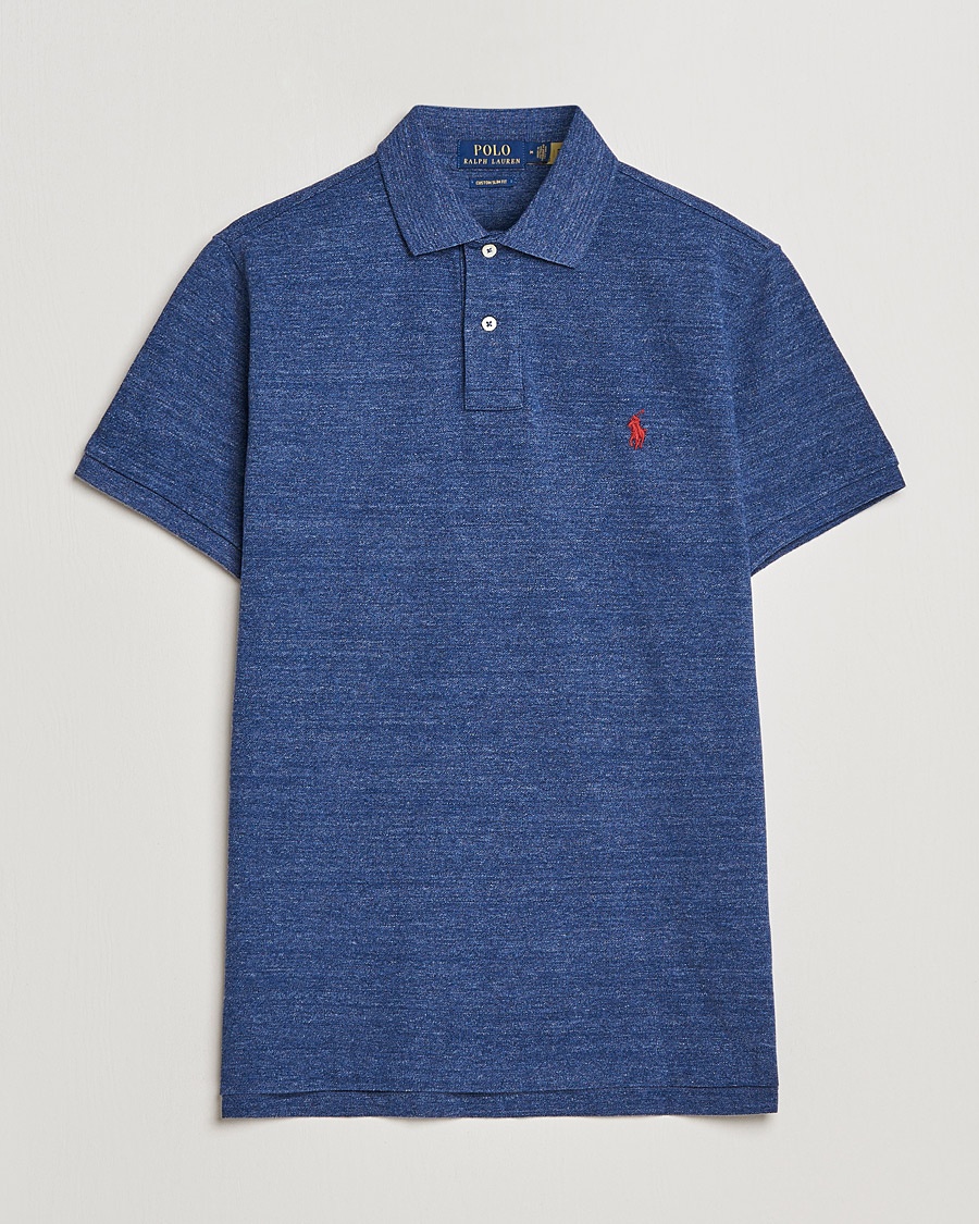 Polo Ralph Lauren Custom Slim Fit Polo Classic Royal Heather – Azul