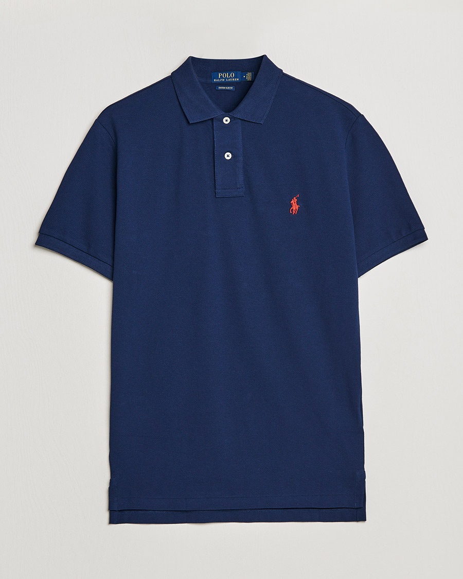 Polo Ralph Lauren Custom Slim Fit Polo Newport Navy – Azul
