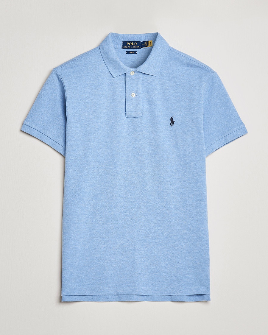 Polo Ralph Lauren Slim Fit Polo Isle Heather – Azul