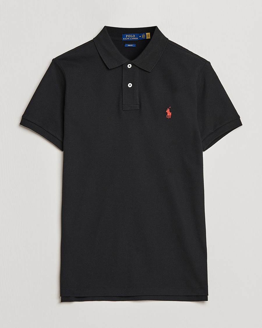 Polo Ralph Lauren Slim Fit Polo Polo Black – Negro