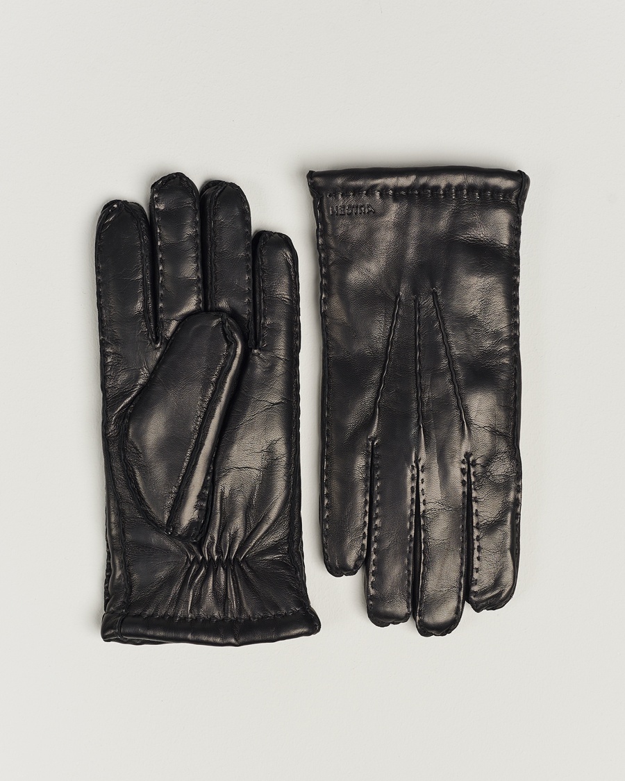 Hestra George Lambskin Hairsheep Glove Black – Negro