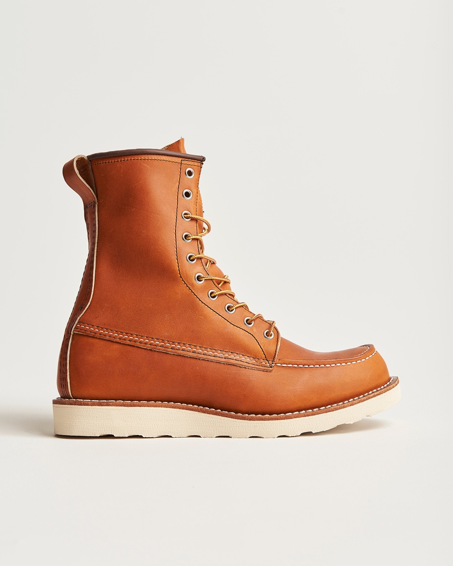 Red Wing Shoes Moc Toe High Boot Oro Legacy Leather – Marrón