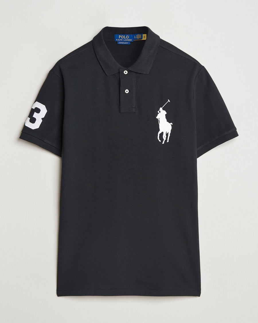 Polo Ralph Lauren Custom Fit Big Pony Polo Polo Black – Negro