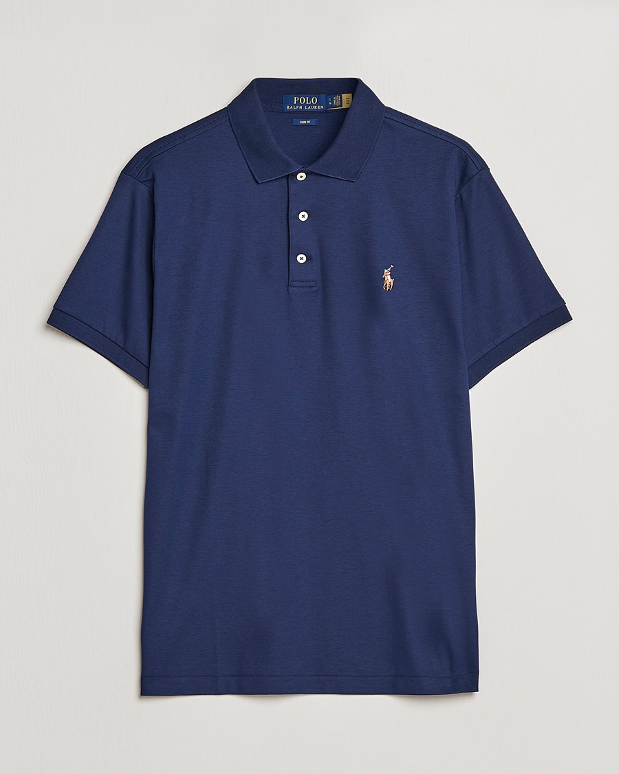 Polo Ralph Lauren Slim Fit Pima Cotton Polo Refined Navy – Azul