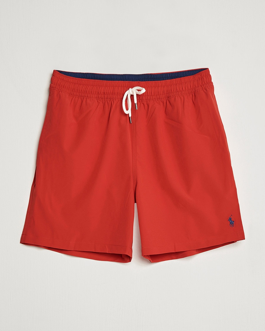 Polo Ralph Lauren Traveler Boxer Swim Shorts RL Red – Rojo