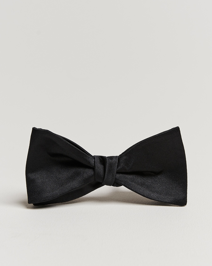Amanda Christensen Self Tie Silk Ceremony Black – Negro