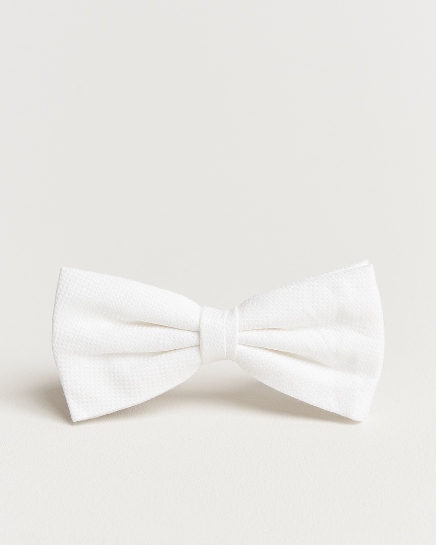 Amanda Christensen Cotton Pique Pre Tie White – Blanco