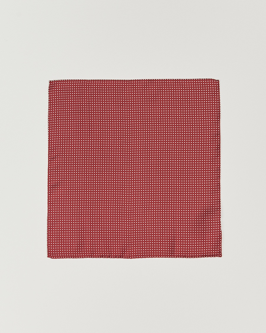 Amanda Christensen Handkerchief Dot Silk Wine Red – Rojo