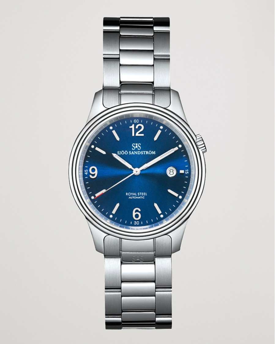 Sjöö Sandström Royal Steel Classic 41mm Blue and Steel – Azul
