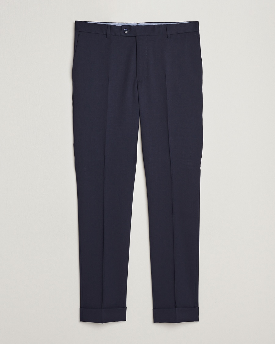Morris Prestige Wool Suit Trousers Navy – Azul