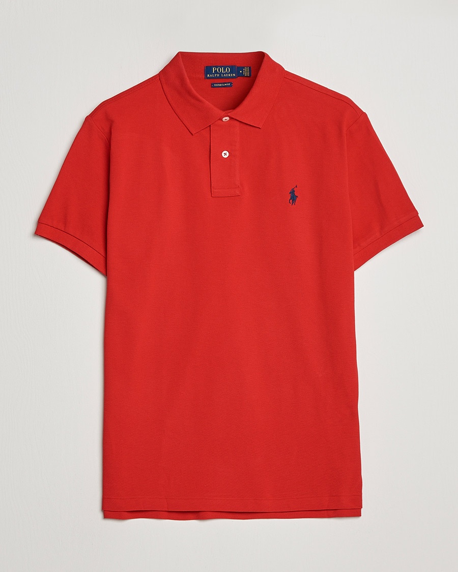 Polo Ralph Lauren Custom Slim Fit Polo Red – Rojo
