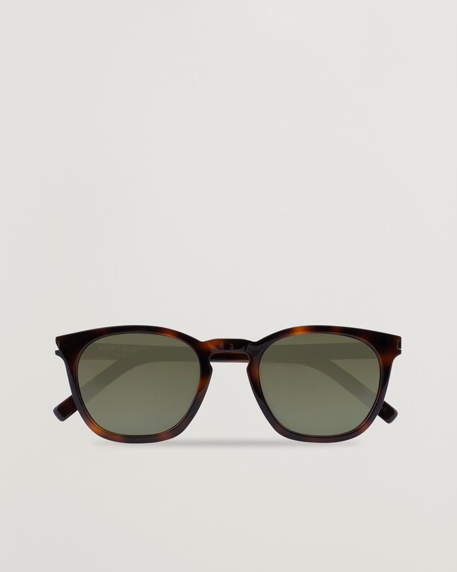 Saint Laurent SL 28 Sunglasses Havana/Green – Marrón