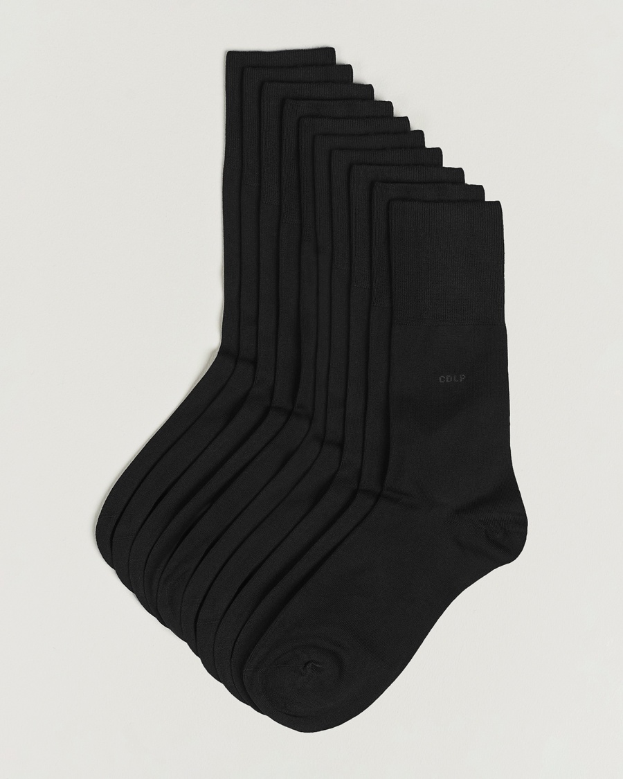 CDLP 10-Pack Bamboo Socks Black – Negro