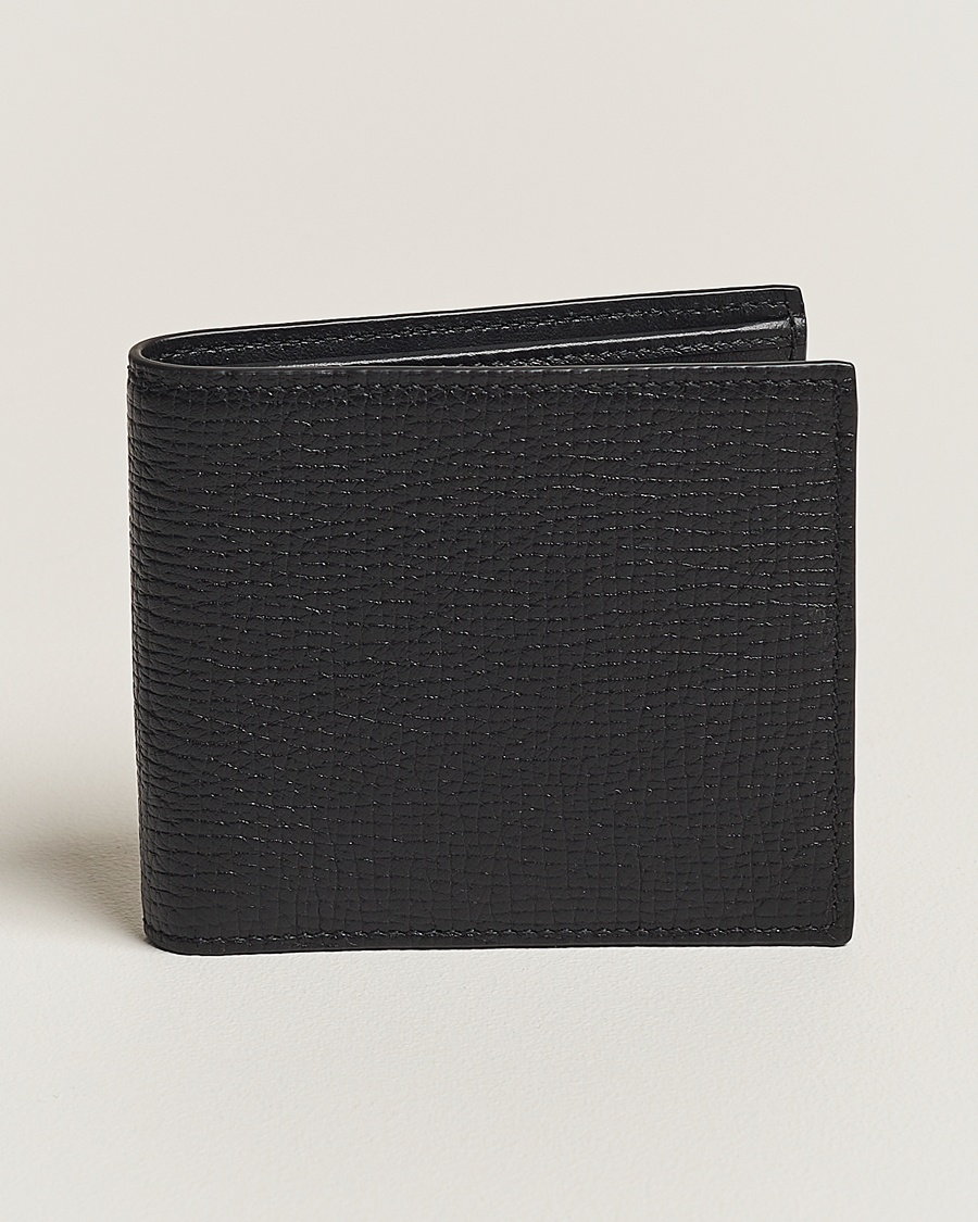 Smythson Ludlow 6 Card Wallet Black – Negro