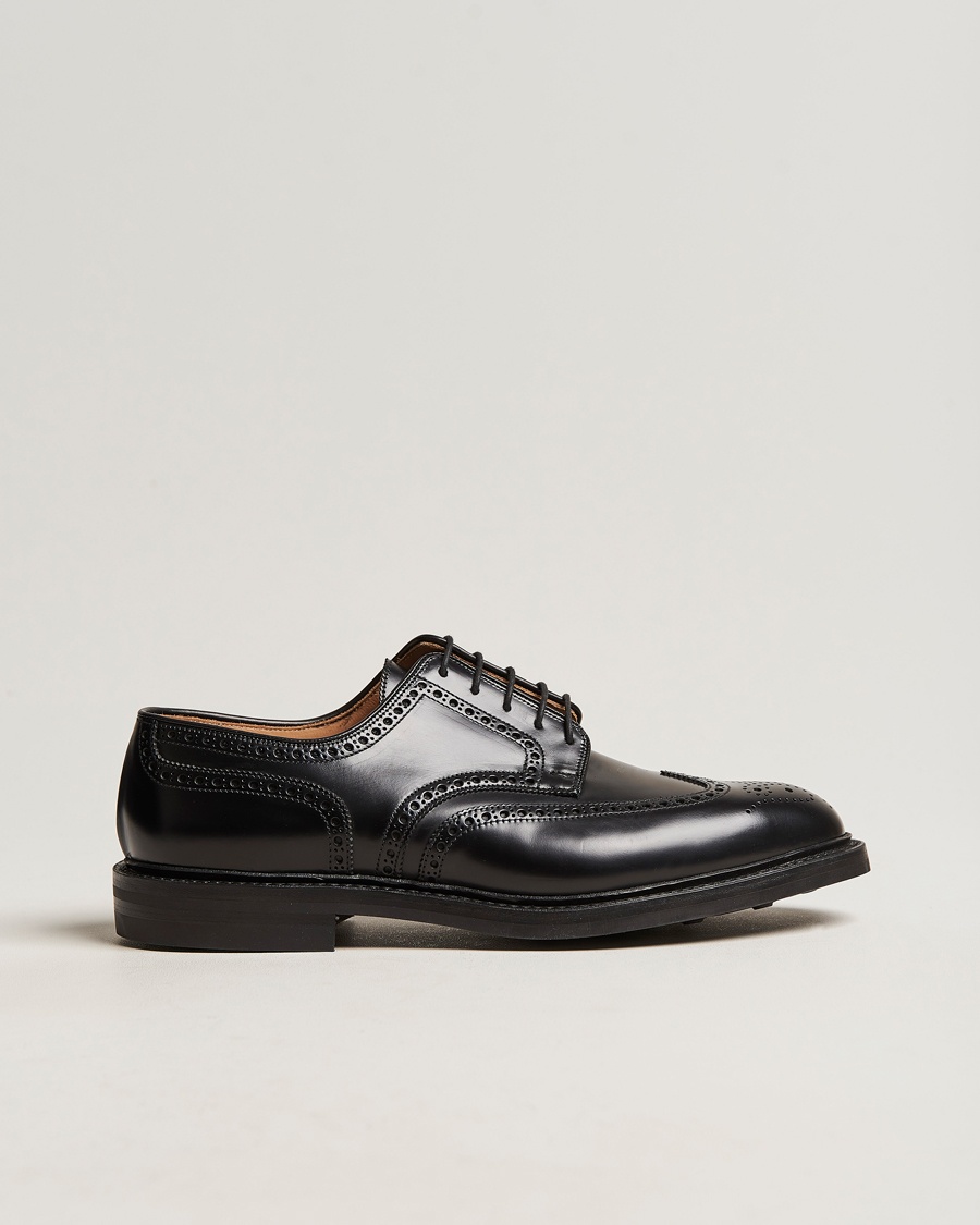Crockett & Jones Pembroke Derbys Black Calf – Negro