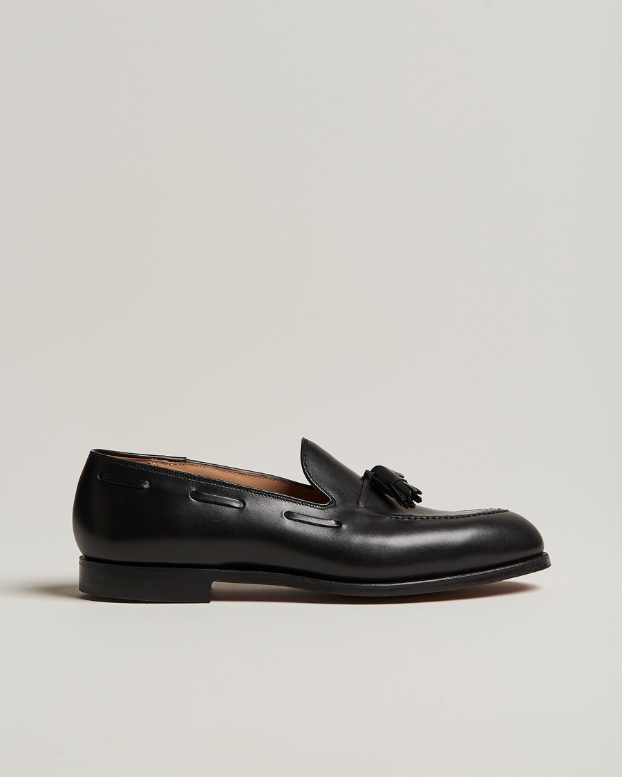 Crockett & Jones Cavendish 2 Tassel Loafer Black Calf – Negro