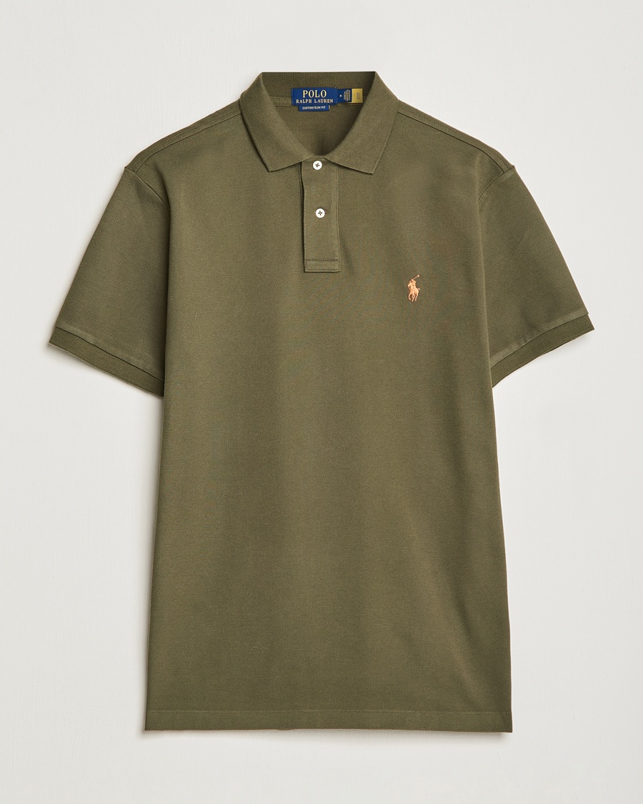Polo Ralph Lauren Custom Slim Fit Polo Canopy Olive – Verde